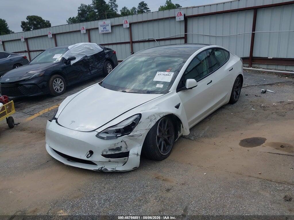 5YJ3E1EA7MF986981 2021 TESLA MODEL 3 photo no. 2