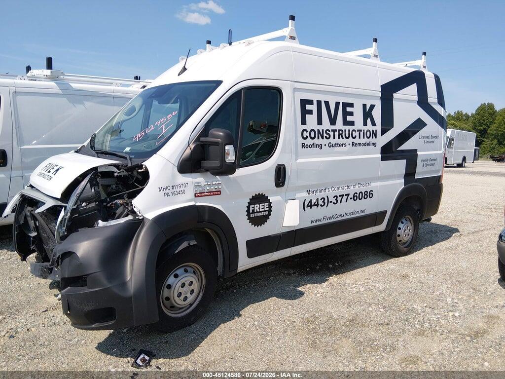 3C6LRVBG1NE121071 2022 RAM PROMASTER 1500 photo no. 2