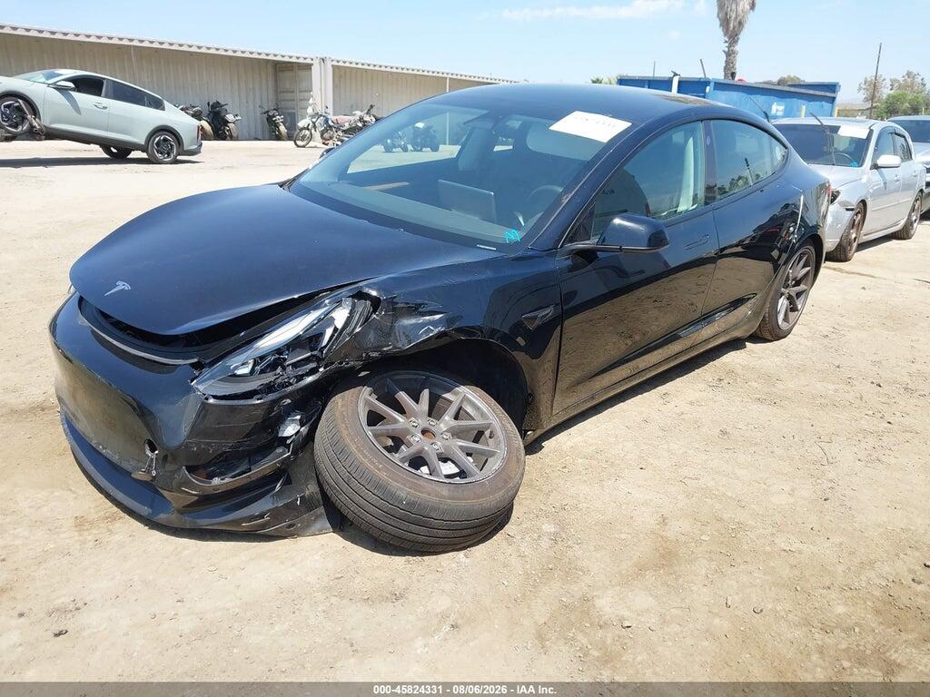5YJ3E1EAXNF373691 2022 TESLA MODEL 3 photo no. 2