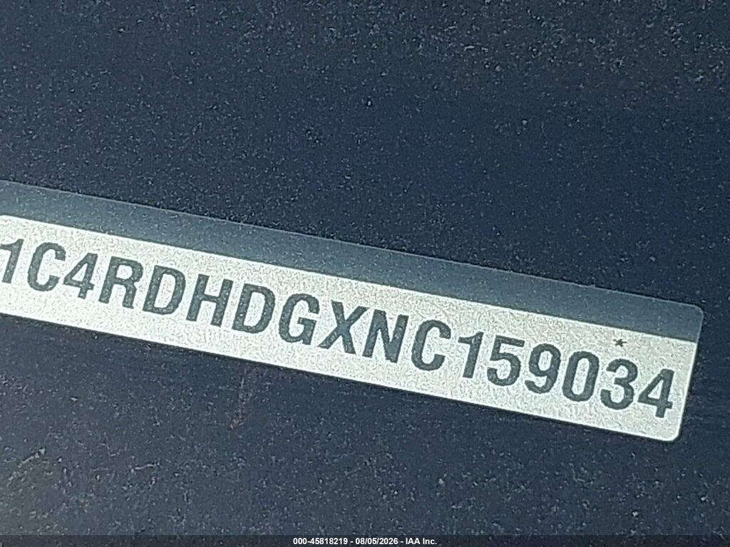1C4RDHDGXNC159034 2022 DODGE DURANGO photo no. 9