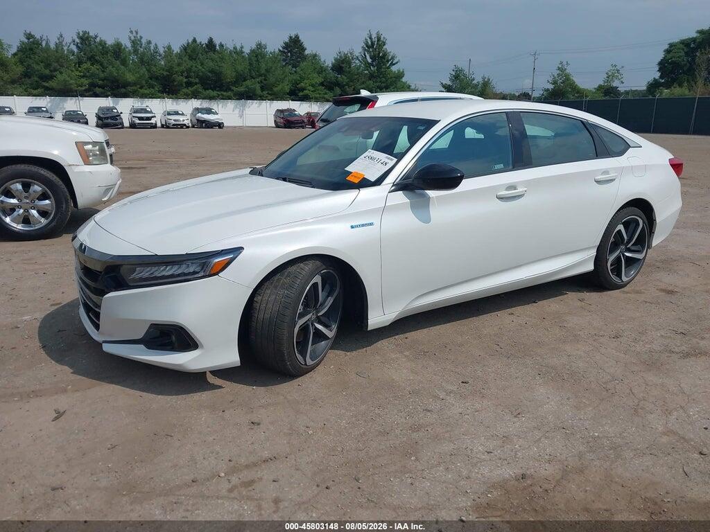 1HGCV3F20NA034192 2022 HONDA ACCORD HYBRID photo no. 2