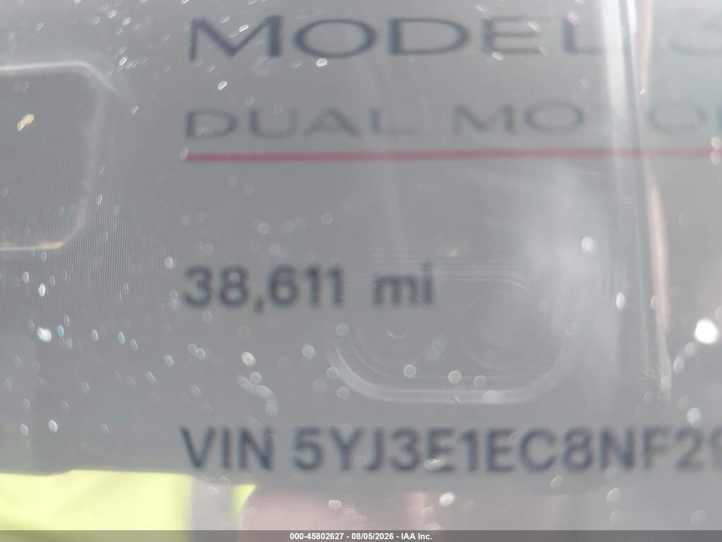 5YJ3E1EC8NF296854 2022 TESLA MODEL 3 photo no. 7