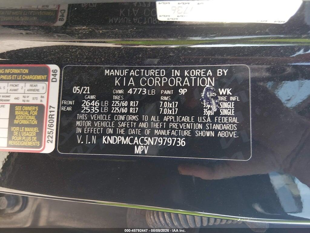 KNDPMCAC5N7979736 2022 KIA SPORTAGE photo no. 9