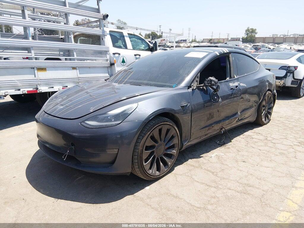 5YJ3E1EC7NF299633 2022 TESLA MODEL 3 photo no. 2
