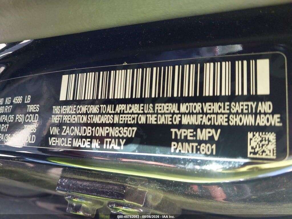 ZACNJDB10NPN83507 2022 JEEP RENEGADE photo no. 9