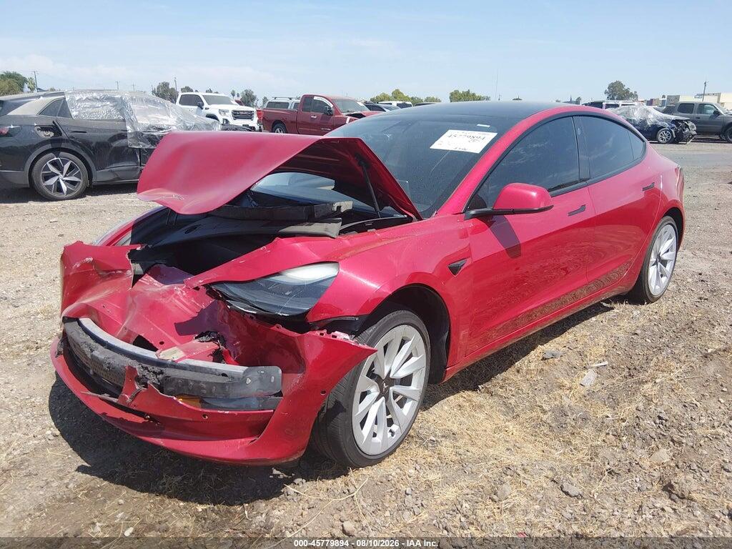 5YJ3E1EAXNF289581 2022 TESLA MODEL 3 photo no. 2