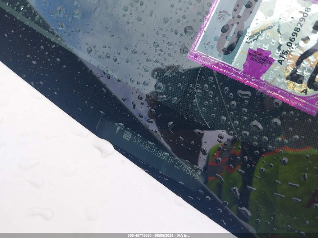5YJ3E1EB9NF324605 2022 TESLA MODEL 3 photo no. 9