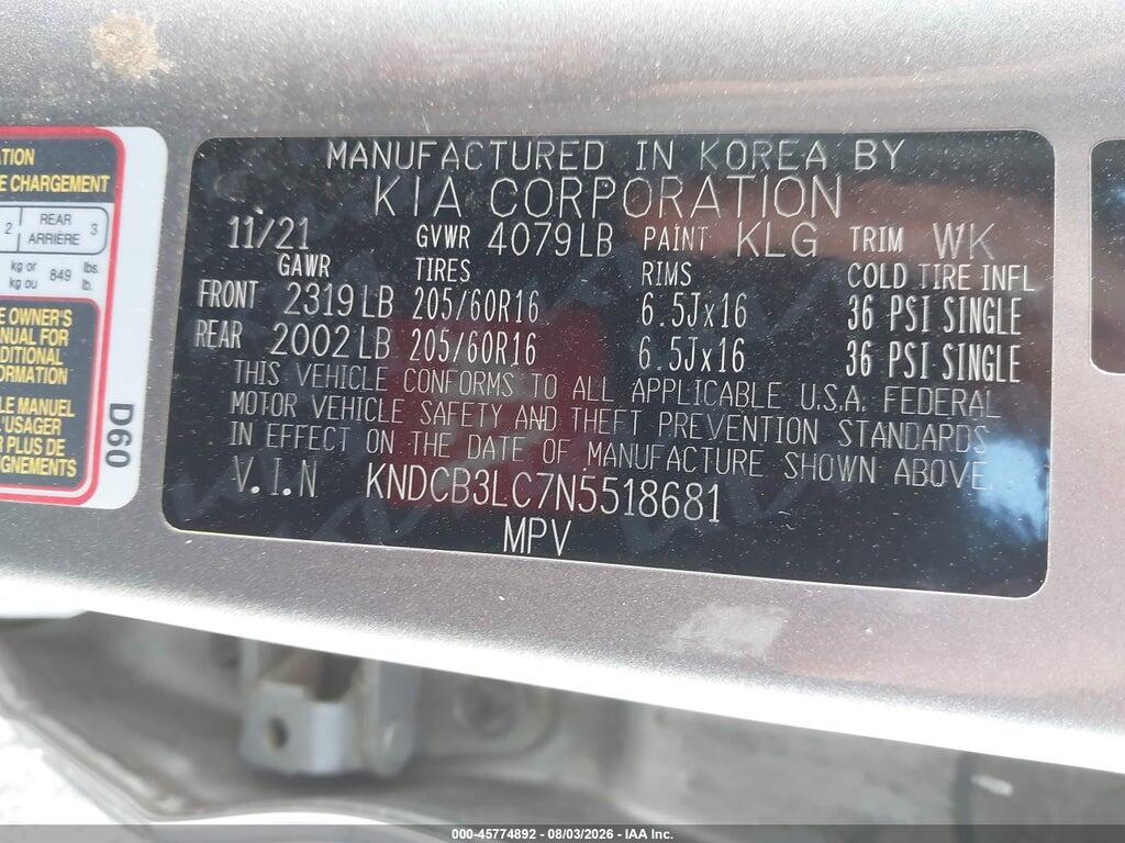 KNDCB3LC7N5518681 2022 KIA NIRO photo no. 9
