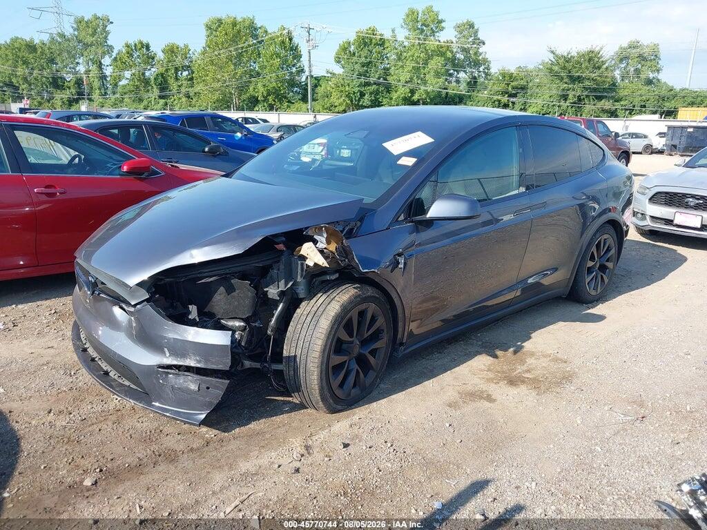 7SAXCBE51NF329484 2022 TESLA MODEL X photo no. 2