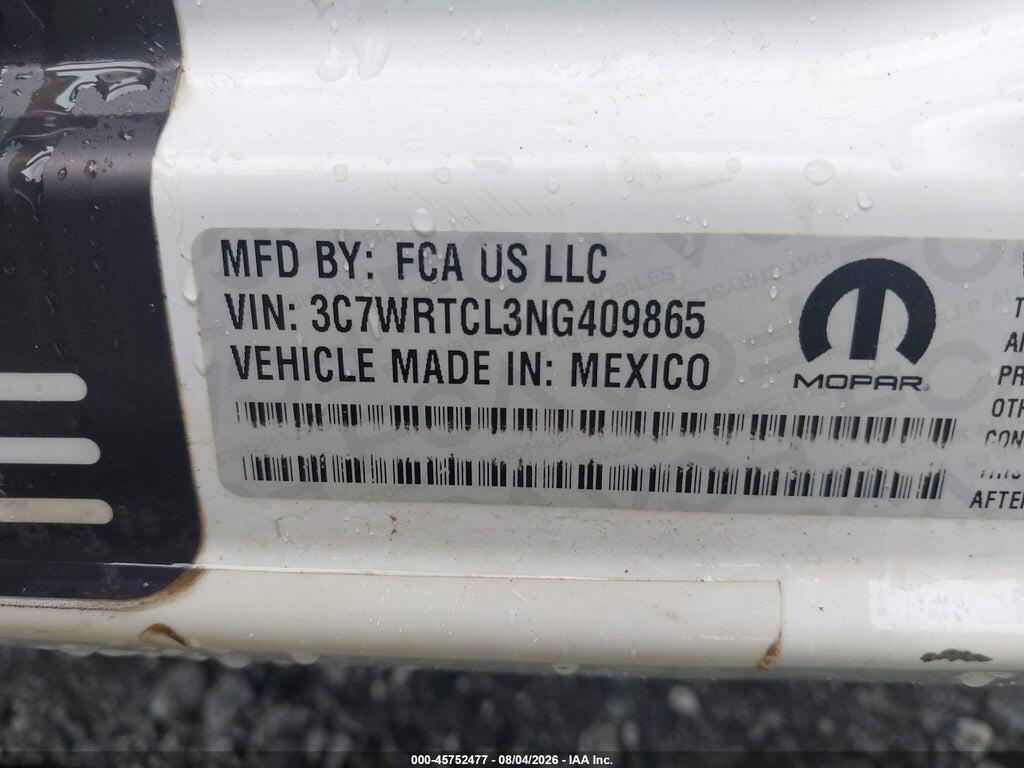 3C7WRTCL3NG409865 2022 RAM 3500 CHASSIS photo no. 9