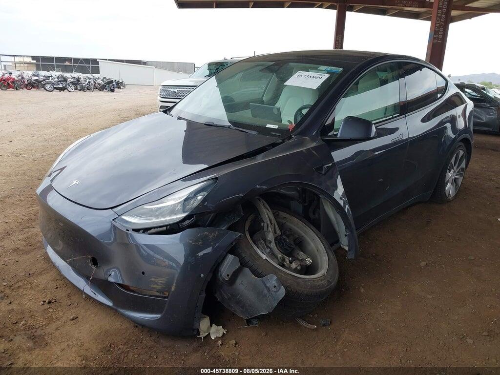 7SAYGDEE0NF420847 2022 TESLA MODEL Y photo no. 2
