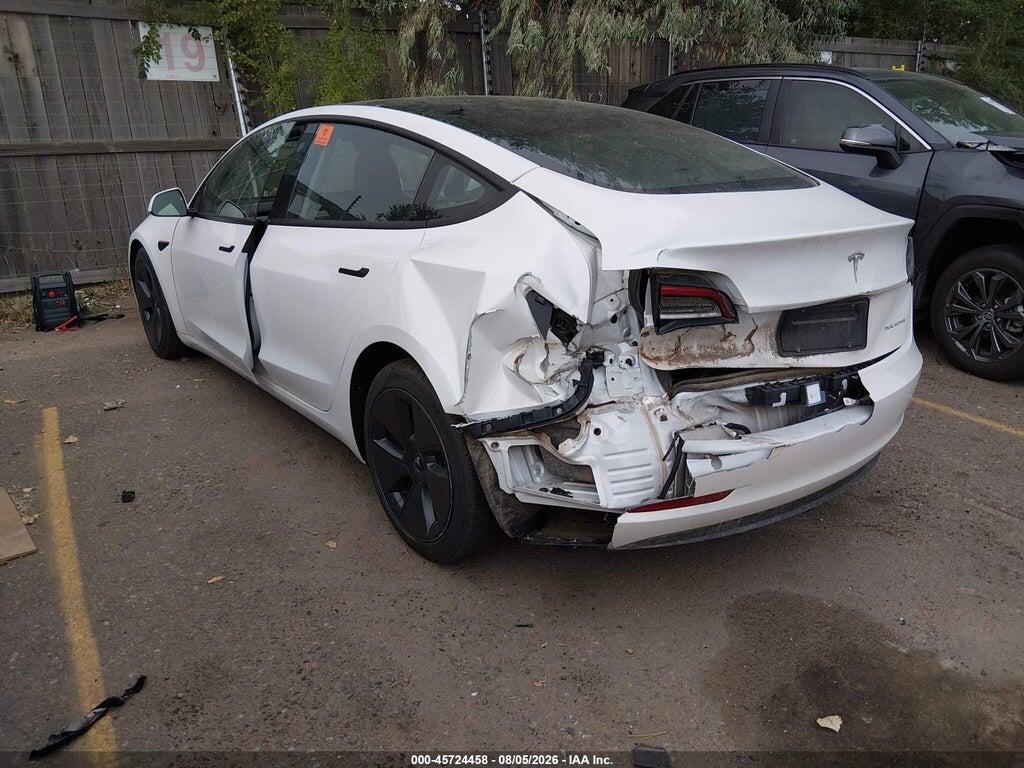 5YJ3E1EB3NF327936 2022 TESLA MODEL 3 photo no. 3