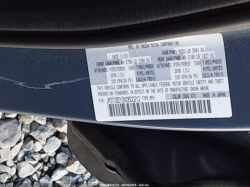 JM3TCBDY2N0600212 2022 MAZDA CX-9 photo no. 9