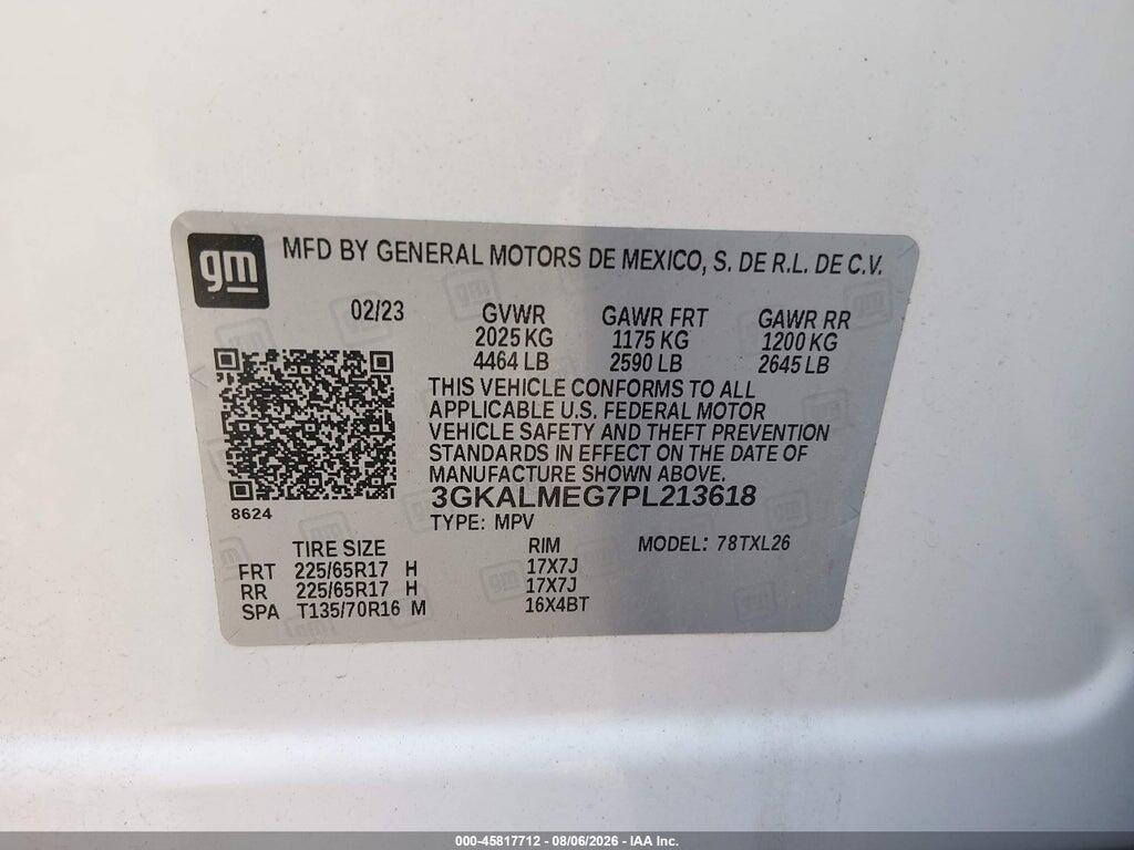 3GKALMEG7PL213618 2023 GMC TERRAIN photo no. 9