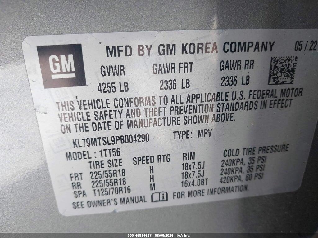 KL79MTSL9PB004290 2023 CHEVROLET TRAILBLAZER photo no. 9