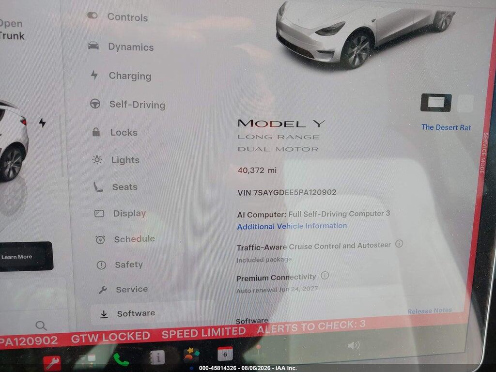 7SAYGDEE5PA120902 2023 TESLA MODEL Y photo no. 7