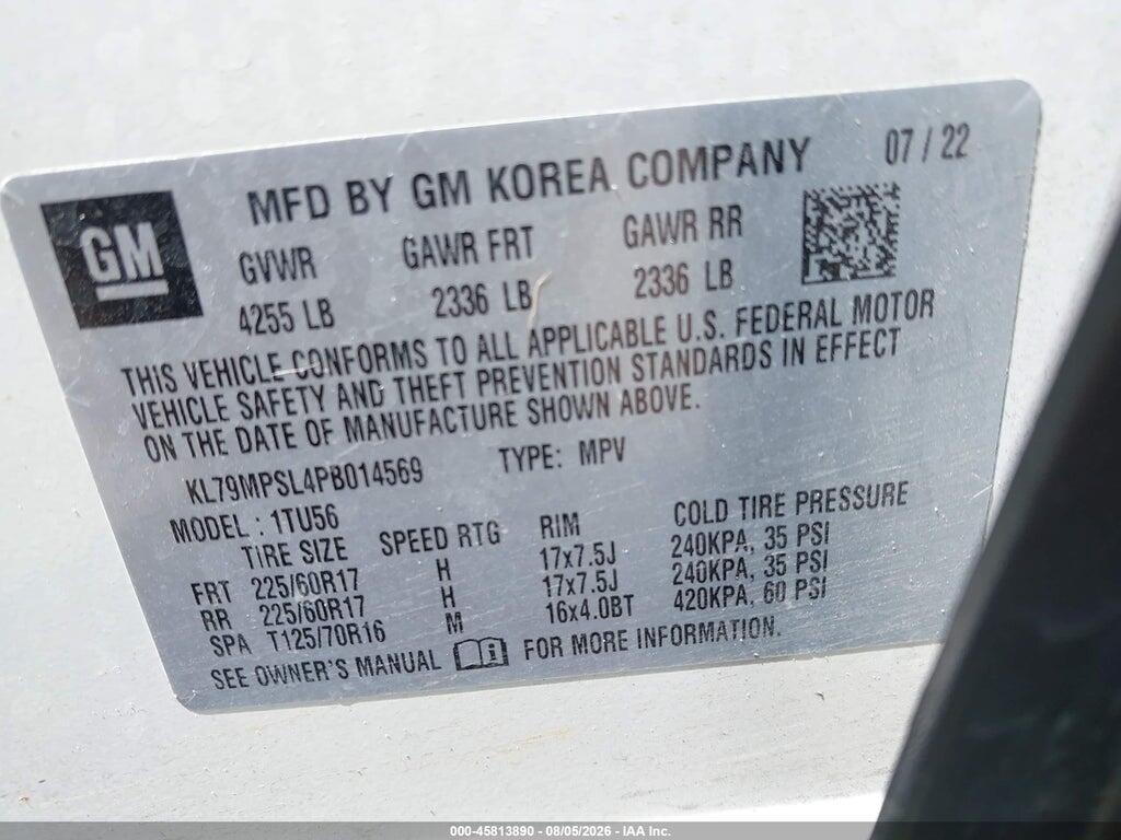 KL79MPSL4PB014569 2023 CHEVROLET TRAILBLAZER photo no. 9