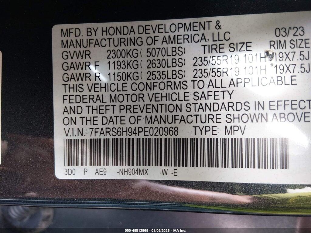 7FARS6H94PE020968 2023 HONDA CR-V HYBRID photo no. 8