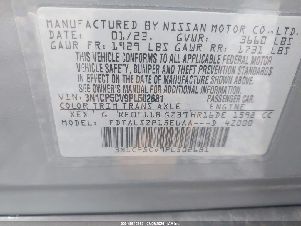 3N1CP5CV9PL502681 2023 NISSAN KICKS photo no. 9