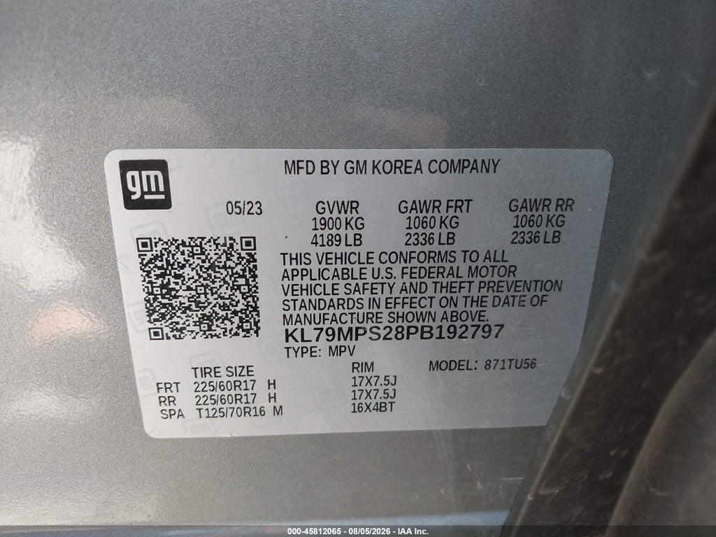 KL79MPS28PB192797 2023 CHEVROLET TRAILBLAZER photo no. 9