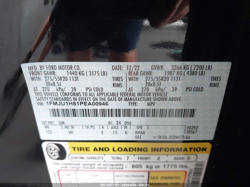 1FMJU1H81PEA00946 2023 FORD EXPEDITION photo no. 9