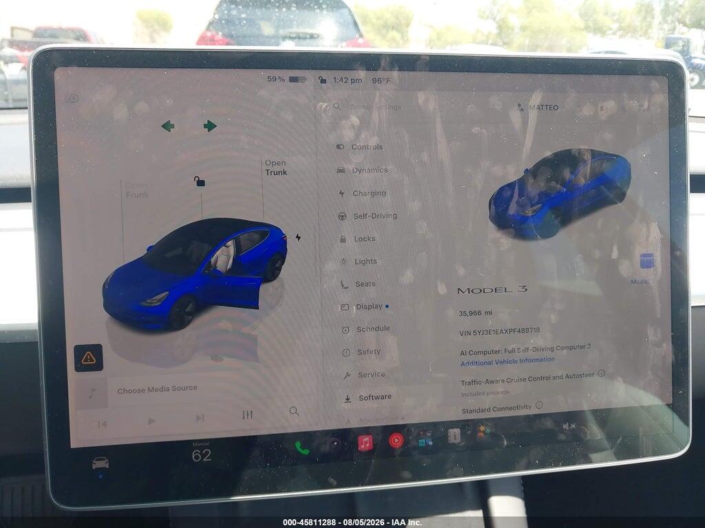 5YJ3E1EAXPF489718 2023 TESLA MODEL 3 photo no. 7