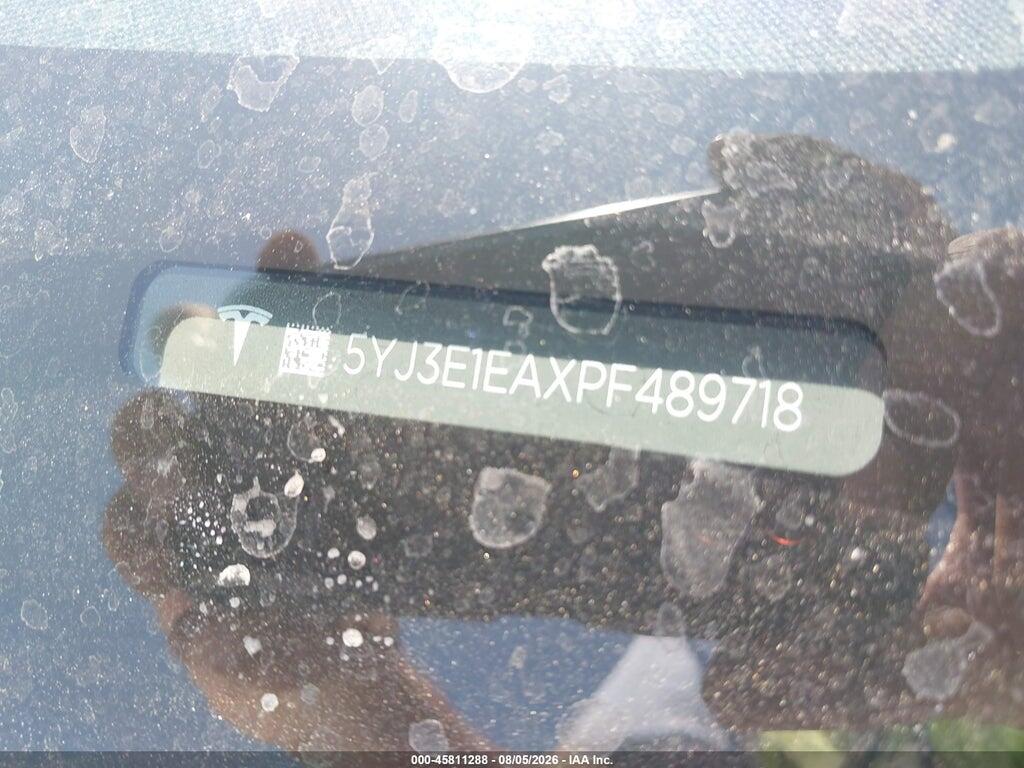 5YJ3E1EAXPF489718 2023 TESLA MODEL 3 photo no. 9