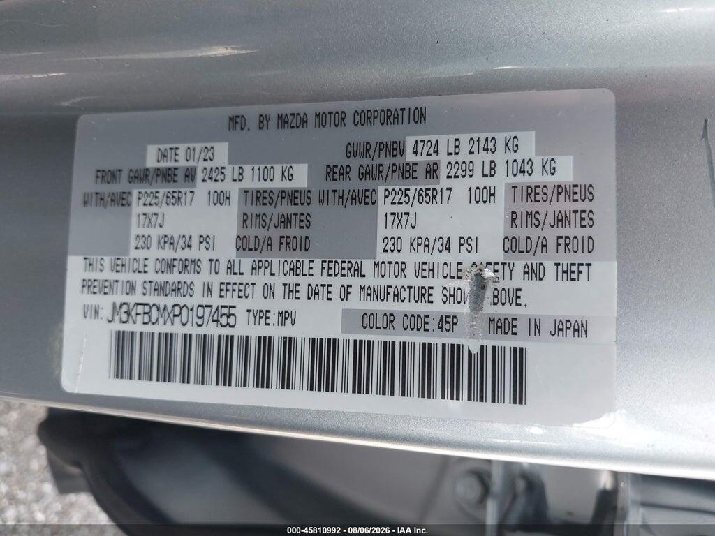 JM3KFBCMXP0197455 2023 MAZDA CX-5 photo no. 9