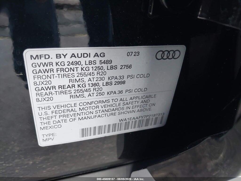 WA1EAAFY7P2197313 2023 AUDI Q5 photo no. 9