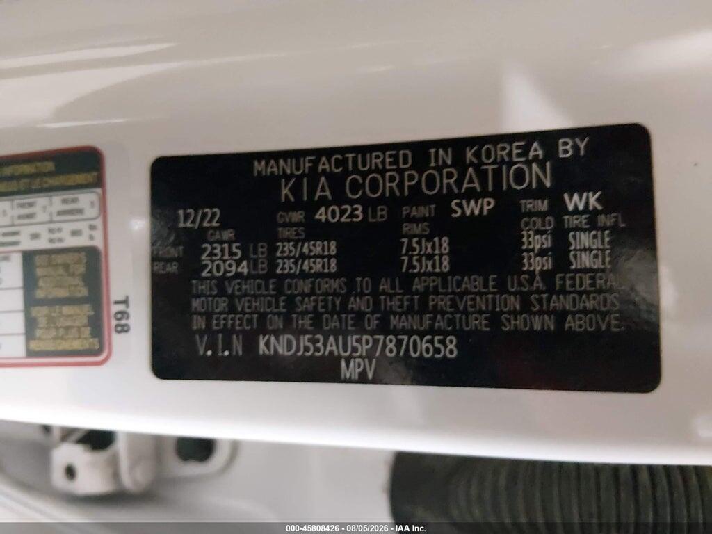 KNDJ53AU5P7870658 2023 KIA SOUL photo no. 9