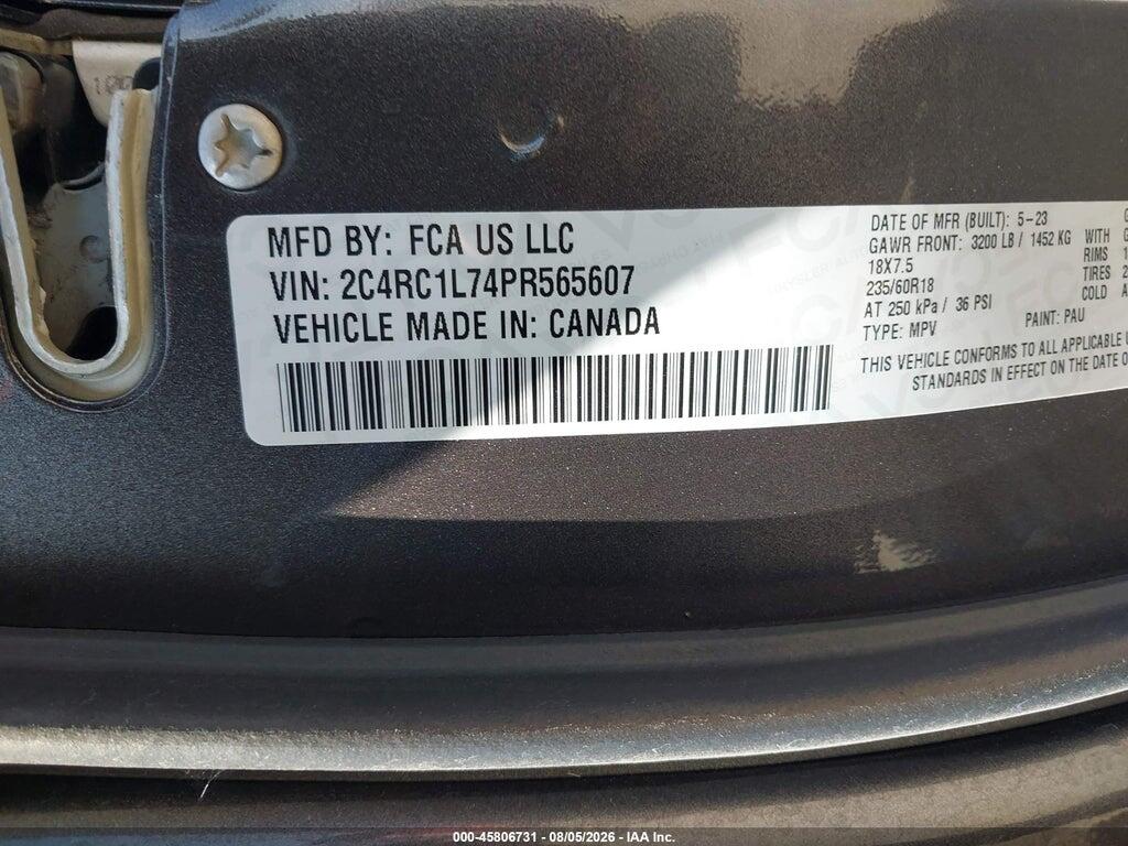 2C4RC1L74PR565607 2023 CHRYSLER PACIFICA HYBRID photo no. 9