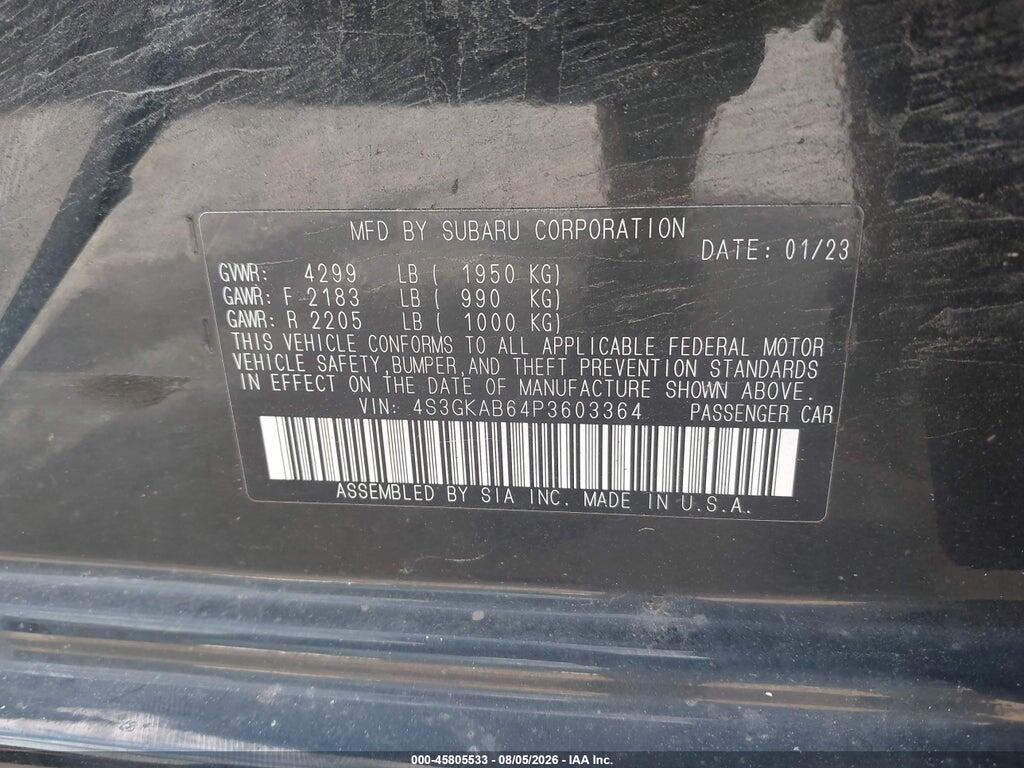 4S3GKAB64P3603364 2023 SUBARU IMPREZA photo no. 9