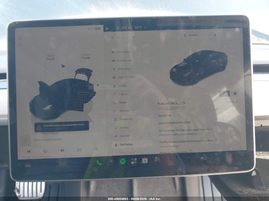 5YJ3E1ECXPF678158 2023 TESLA MODEL 3 photo no. 7