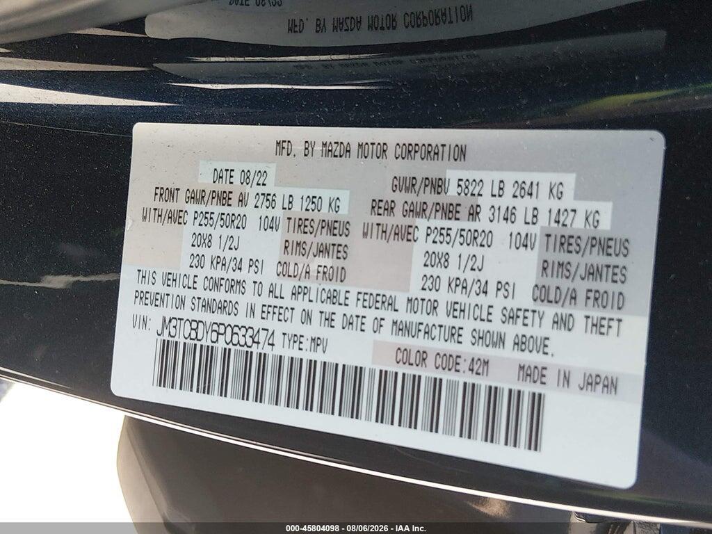 JM3TCBDY6P0633474 2023 MAZDA CX-9 photo no. 9