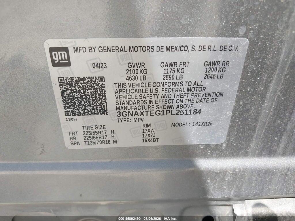 3GNAXTEG1PL251184 2023 CHEVROLET EQUINOX photo no. 9