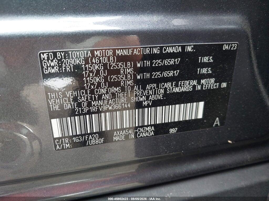 2T3P1RFV9PW366144 2023 TOYOTA RAV4 photo no. 9