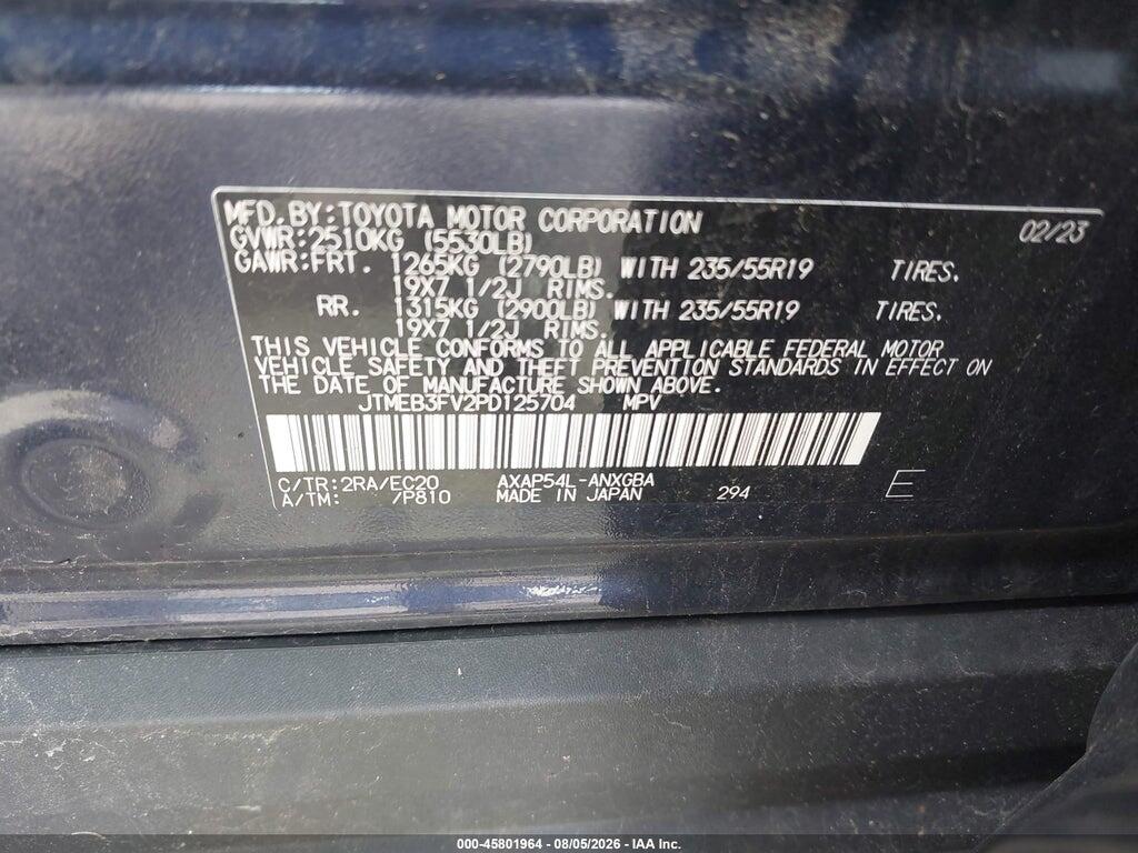 JTMEB3FV2PD125704 2023 TOYOTA RAV4 PRIME photo no. 9
