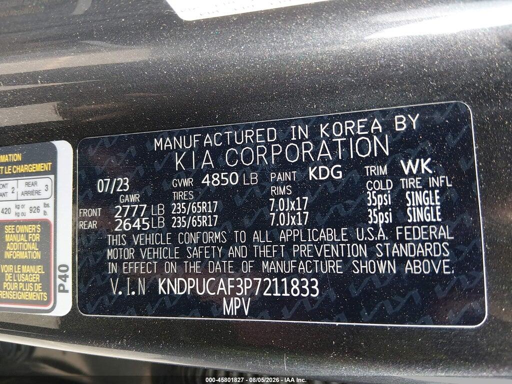 KNDPUCAF3P7211833 2023 KIA SPORTAGE photo no. 9