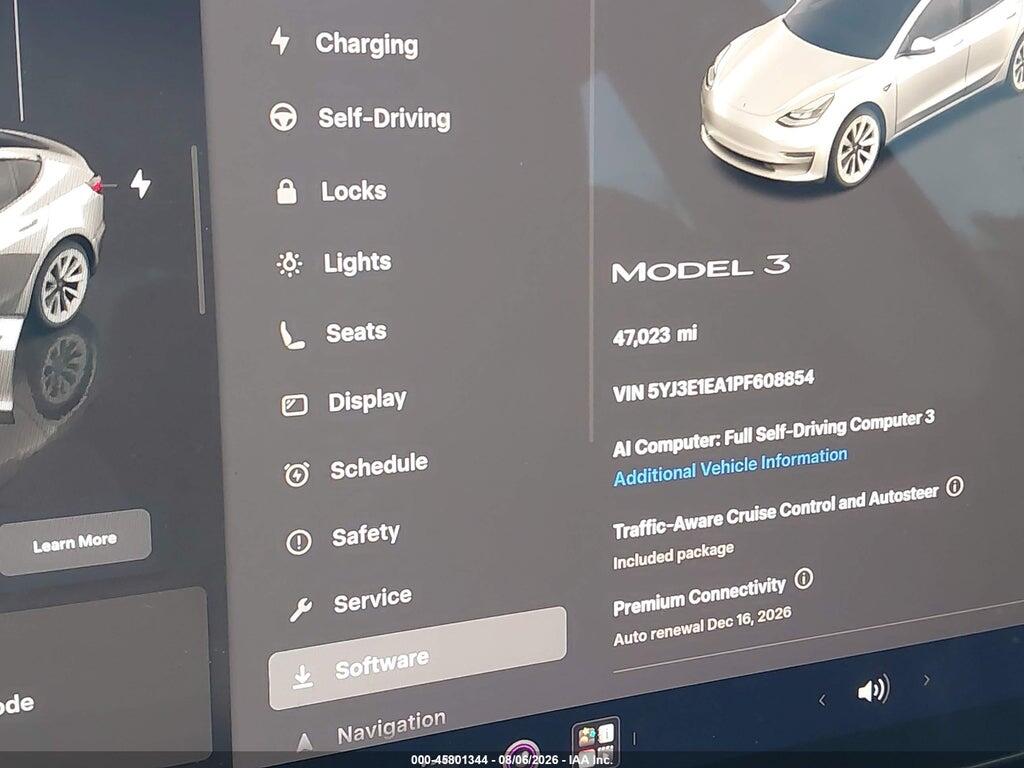 5YJ3E1EA1PF608854 2023 TESLA MODEL 3 photo no. 7