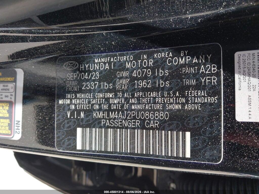 KMHLM4AJ2PU086880 2023 HYUNDAI ELANTRA HYBRID photo no. 9