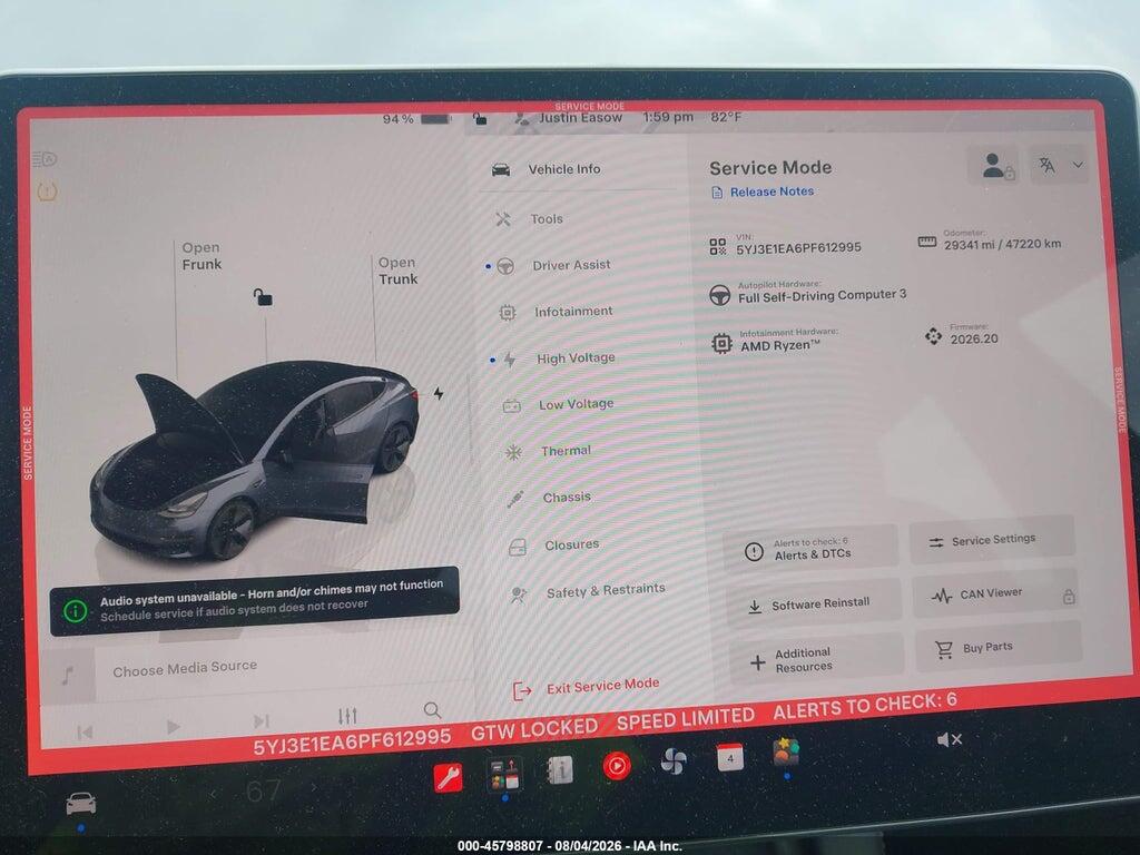 5YJ3E1EA6PF612995 2023 TESLA MODEL 3 photo no. 7