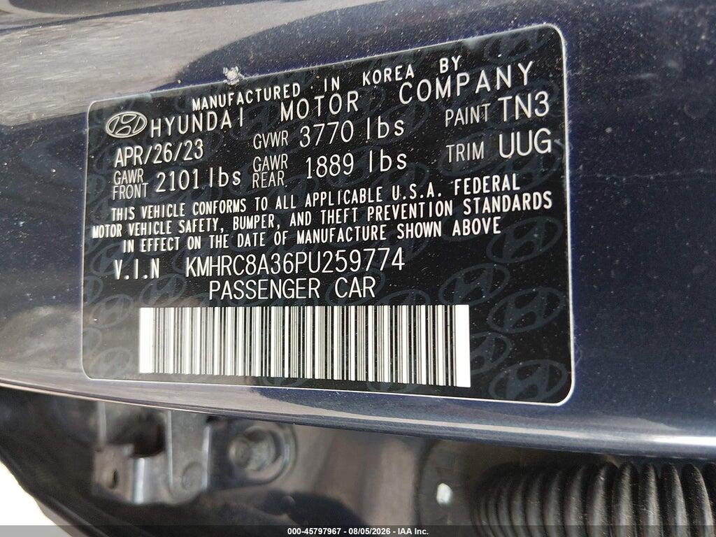 KMHRC8A36PU259774 2023 HYUNDAI VENUE photo no. 9