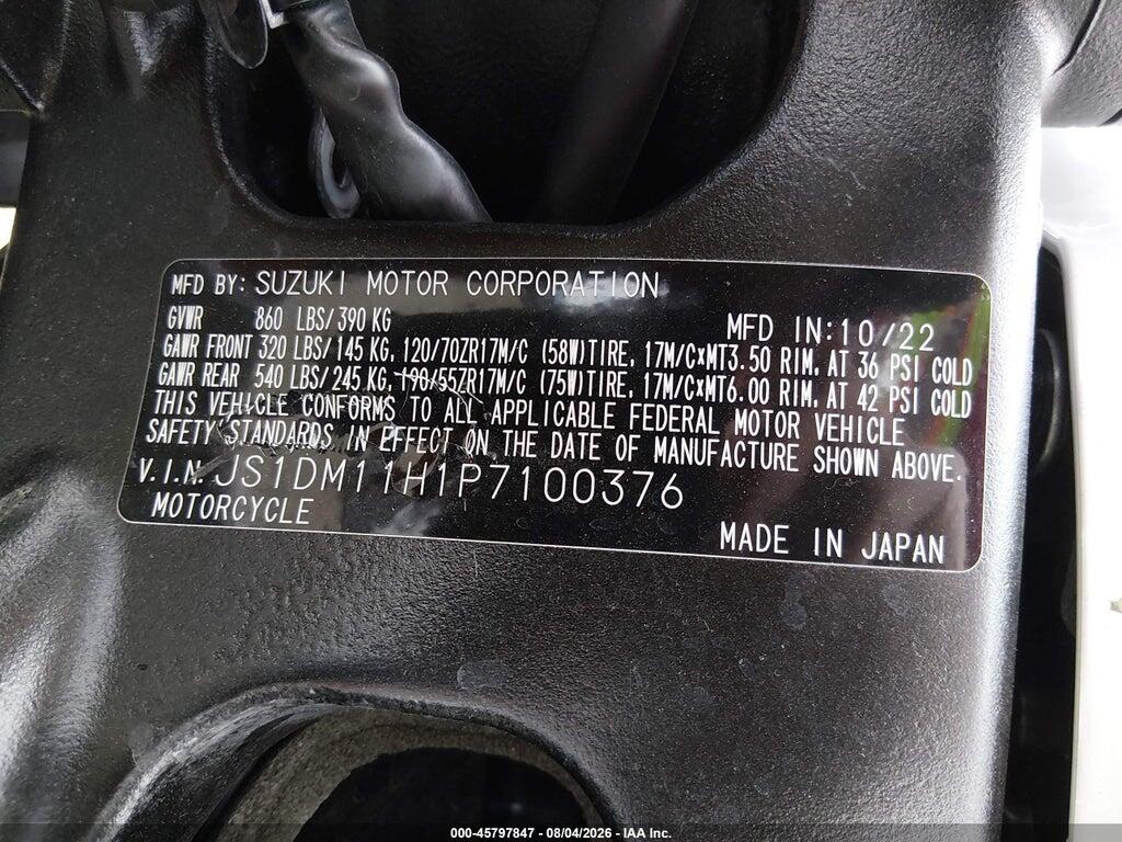 JS1DM11H1P7100376 2023 SUZUKI GSX-R1000 photo no. 10