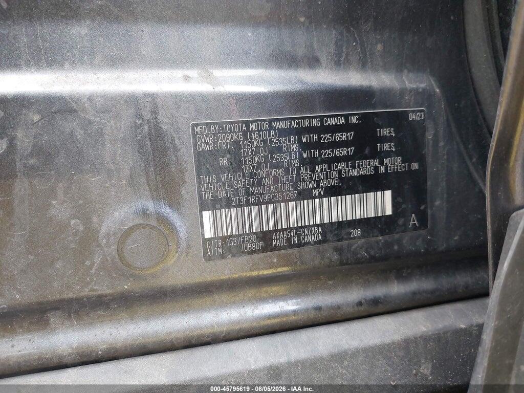 2T3F1RFV9PC351267 2023 TOYOTA RAV4 photo no. 9