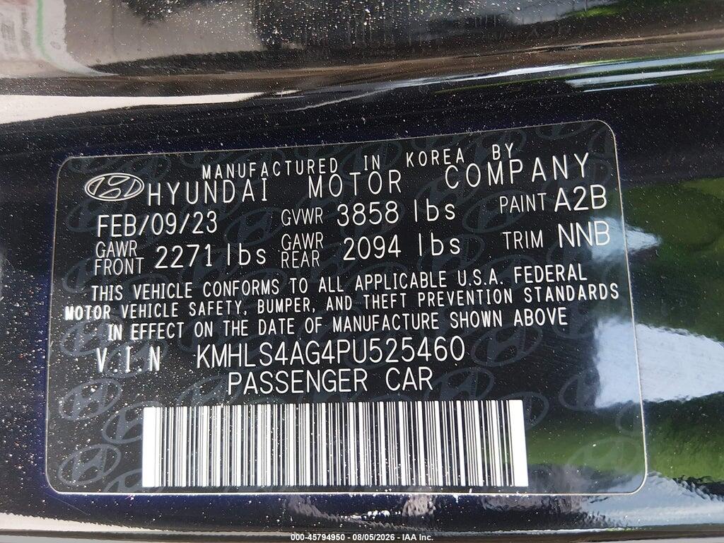 KMHLS4AG4PU525460 2023 HYUNDAI ELANTRA photo no. 9
