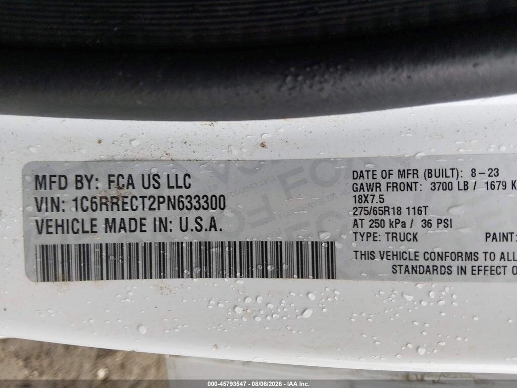 1C6RRECT2PN633300 2023 RAM 1500 photo no. 4