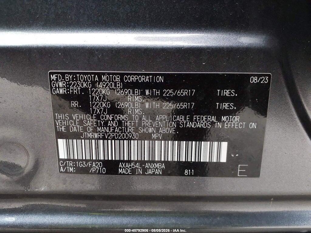 JTMRWRFV2PD200930 2023 TOYOTA RAV4 HYBRID photo no. 9