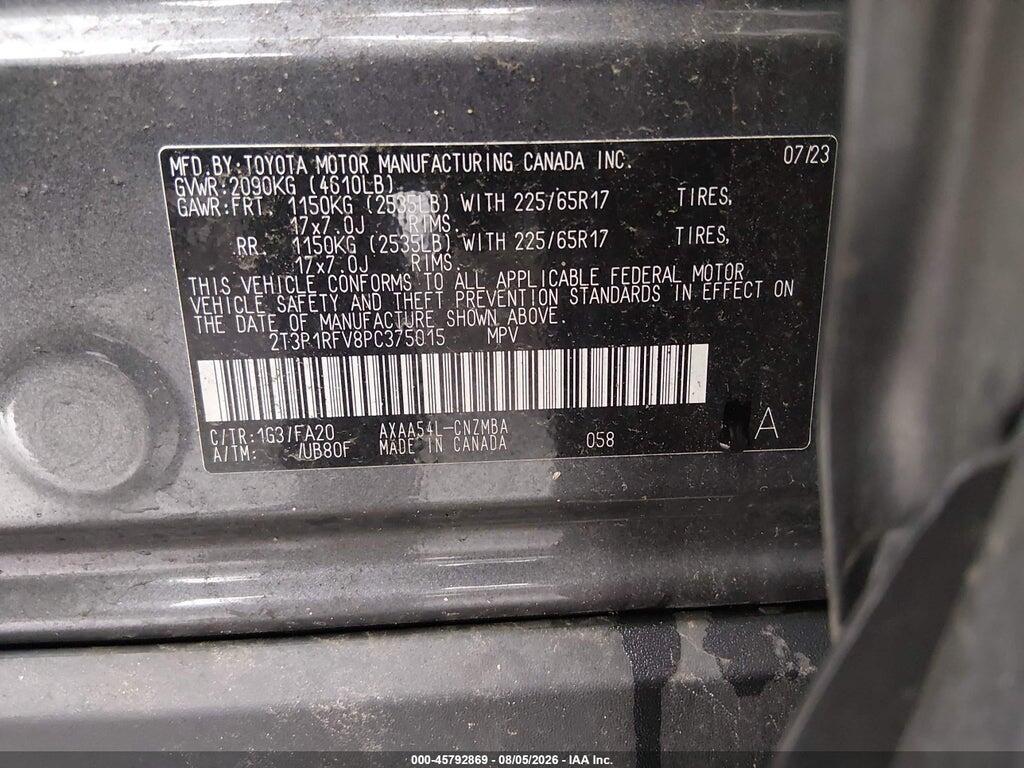 2T3P1RFV8PC375015 2023 TOYOTA RAV4 photo no. 9