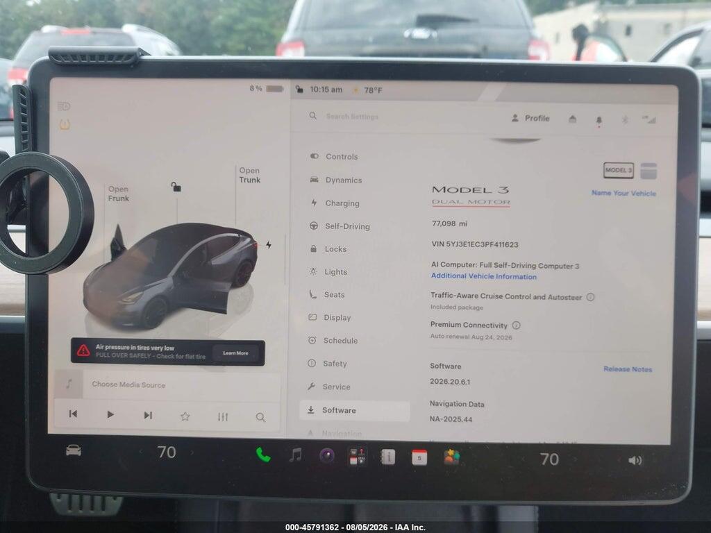 5YJ3E1EC3PF411623 2023 TESLA MODEL 3 photo no. 7