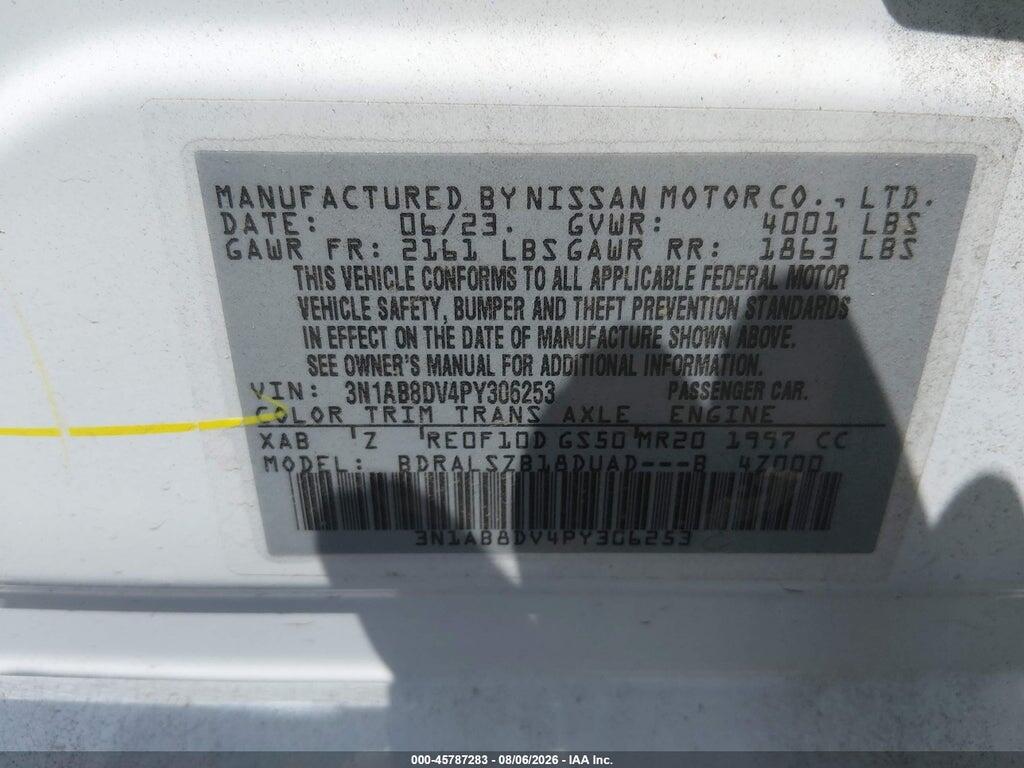 3N1AB8DV4PY306253 2023 NISSAN SENTRA photo no. 9